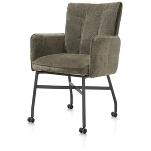 Henders & Hazel Eden Armlehnstuhl + Rollen Stoff Livigno mit