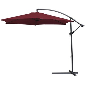 Hengda - Alu Ampelschirm ø 300cm mit Kurbelvorrichtung Sonnenschirm Gartenschirm Kurbelschirm uv 30+ Wasserabweisende Marktschirm