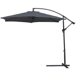 Hengda - Alu Ampelschirm ø 300cm mit Kurbelvorrichtung UV-Schutz 30+ Wasserabweisende Bespannung - Sonnenschirm Schirm Gartenschirm Marktschirm
