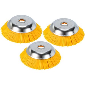 Hengda - Unkrautbürste 3er Nylon 25,4x200mm Freischneideraufsatz 8 Zoll Für Stihl Motorsense Freischneider
