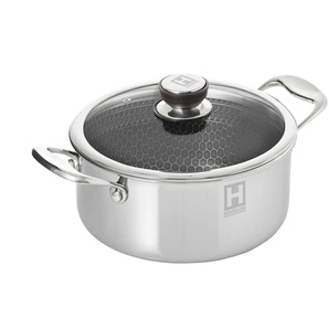 Hensslers Kochtopf - silber - Edelstahl - 24.0 | Möbel Kraft