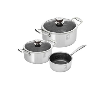 Hensslers Topfset - silber - Edelstahl | Möbel Kraft