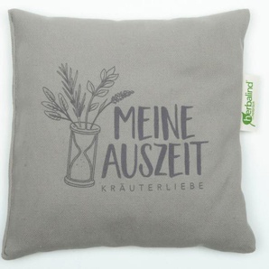 Kräuterkissen HERBALIND MEINE AUSZEIT Taupe Funktionskissen Gr. B/H/L: 20 cm x 4 cm x 20 cm, beige (champagner) Körnerkissen