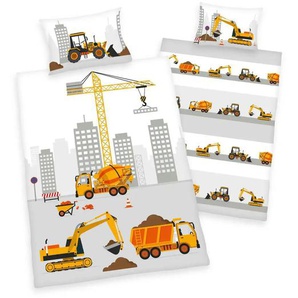 Herding Bettwäsche-Set Baustelle | mehrfarbig | 100 cm | 1 cm |