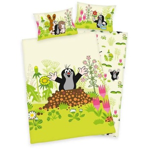 Herding Bettwäsche-Set Der kleine Maulwurf - mehrfarbig - Materialmix - 100 cm - 1 cm | Möbel Kraft