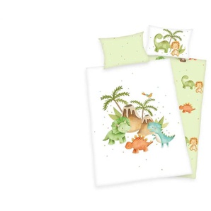 Herding Bettwäsche-Set Dinos | mehrfarbig | 100 cm | 1 cm |
