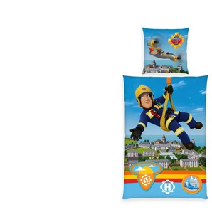Herding Bettwäsche-Set Feuerwehrmann Sam - mehrfarbig - Materialmix - 135 cm - 1 cm | Möbel Kraft