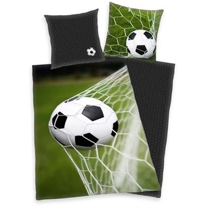 Herding Bettwäsche-Set Fußball Tor - mehrfarbig - Materialmix - 135 cm - 1 cm | Möbel Kraft