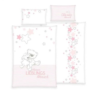 Herding Bettwäsche-Set Kleiner Lieblingsmensch - mehrfarbig - Materialmix - 100 cm - 1 cm | Möbel Kraft