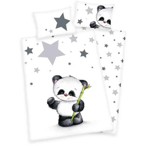 Herding Bettwäsche-Set Panda Sterne - mehrfarbig - Materialmix - 100 cm - 1 cm | Möbel Kraft