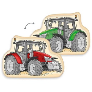 Herding Kissen Traktor - mehrfarbig - Materialmix - 36 cm - 5 cm | Möbel Kraft