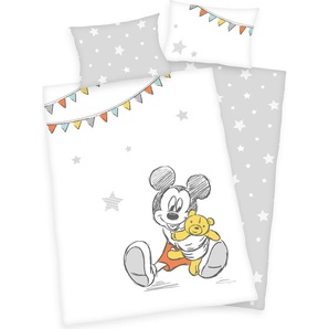 Herding Mickey Mouse Bettwäsche / Babybettwäsche / Kleinkinderbettwäsche, 100% Baumwolle ( Renforcé ), 40x60 + 100x135 cm 2478431063