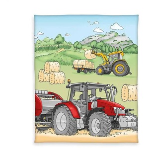 Herding Plaid Traktor | mehrfarbig | Fleece | 130 cm | 1 cm |