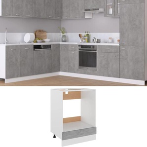 Herdumbauschrank Riga Betongrau 60x46x81,5 cm Holzwerkstoff