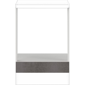Herdumbauschrank IMPULS KÜCHEN Schränke Gr. B/H/T: 60 cm x 72,3 cm x 57,6 cm, grau (beton, optik schiefer dunkelgrau) Herdumbauschränke