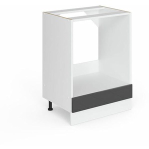 Herdumbauschrank R-Line, Anthrazit Hochglanz, 60 cm ohne Arbeitsplatte, Vicco