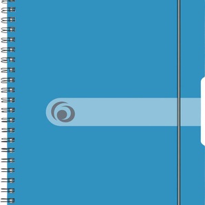 herlitz Spiralblock to go A4 80Blatt blau Sonderlineatur kariert GLO671204066