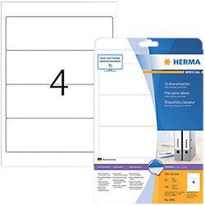 HERMA 5095 Ordneretiketten A4 61 x 192 mm Weiß 100 Stück 3793878