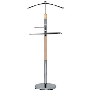 Herrendiener - holzfarben - Metall, Holz, Massivholz, Metall - 46 cm - 113 cm - 30 cm | Möbel Kraft