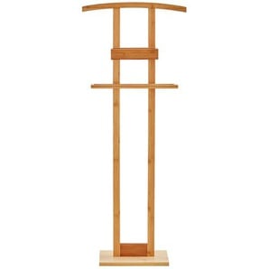 Herrendiener mit Ablage - holzfarben - Massivholz - 44,5 cm - 112,5 cm - 22 cm | Möbel Kraft
