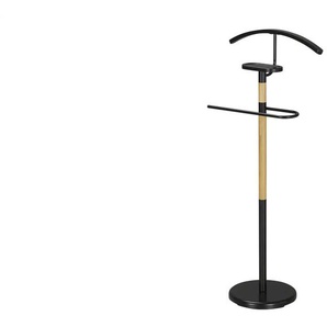 Herrendiener - schwarz - Massivholz,Metall - 46,5 cm - 112,5 cm - cm 28,5 | Möbel Kraft