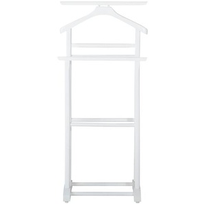 Herrendiener - weiß - Massivholz - 46 cm - 103 cm - 36 cm | Möbel Kraft