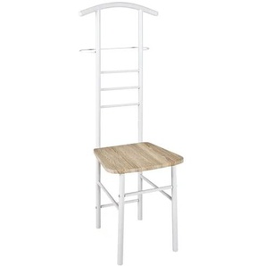 Herrendienerstuhl Lemgo | weiß | MDF-Platte,Metall | 46 cm | 119 cm | cm 50,0 |