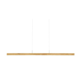Herzblut LED-Pendelleuchte Eiche geölt mit up & down Light `klein - holzfarben - Materialmix - 10 cm | Möbel Kraft