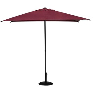 Hesperide - Quadratischer gerader Sonnenschirm Soya in Burgunderrot - 2,5 × 2,5 m - Hespéride
