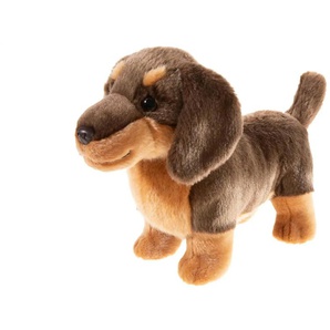 Heunec Kuscheltier Dackel - braun - Materialmix - 27 cm - 12 cm | Möbel Kraft