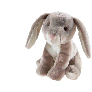 Heunec Plüschtier  Hase ¦ grau ¦ Maße (cm): B: 13 H: 16