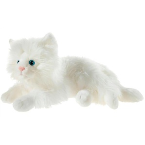 Heunec Plüschtier  Schmusekatze liegend ¦ weiß ¦ Maße (cm): B: 20 H: 20