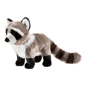 Heunec Plüschtier Waschbär - braun - Materialmix - 12 cm - 23 cm | Möbel Kraft