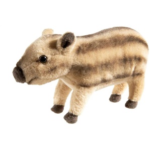 Heunec Plüschtier  Wildschwein Frischling ¦ braun ¦ Maße (cm): B: 8 H: 11