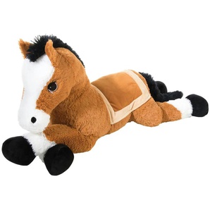 Heunec Plüschtier XXL Pferd - braun - Materialmix - 33 cm - 48 cm | Möbel Kraft