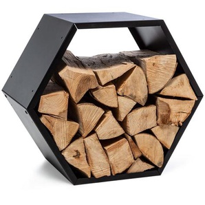 Hexawood Rust Holzspeicher Hexagon-Form 50,2x58x32cm