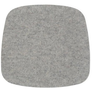 HEY-SIGN EAMES PLASTIC ARMCHAIR Sitzauflage - hellmeliert - Anti-Rutsch - 37x35 cm