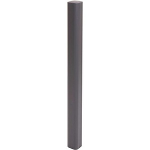 HHG - Alu-Pfosten Savoie-WPC-Zaun, Pfeiler Pfahl, Stecksystem 98cm, grau