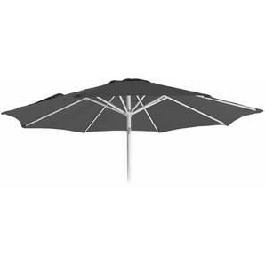 HHG - Ersatz-Bezug für Sonnenschirm Asti, Sonnenschirmbezug Ersatzbezug, ø 3m Stoff/Textil anthrazit