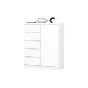 Highboard 80 cm breit Kuran ¦ weiß ¦ Maße (cm): B: 80 H: 97