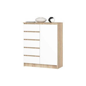 Highboard 80 cm breit - mehrfarbig - Materialmix - 80 cm - 97 cm | Möbel Kraft