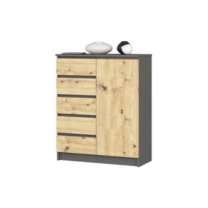 Highboard 80 cm breit - mehrfarbig - Materialmix - 80 cm - 97 cm | Möbel Kraft