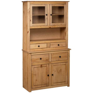 Highboard 93x40,5x180 cm Kiefernholz Panama