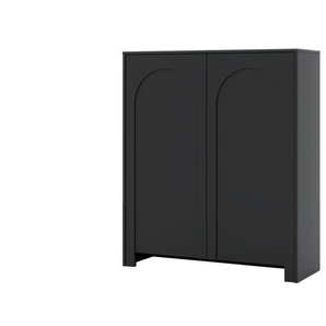 Highboard  Arsoli ¦ schwarz ¦ Maße (cm): B: 100 H: 117 T: 35.0