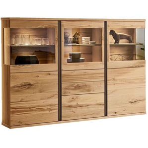 Highboard Barola, Eiche Rustico, furniert