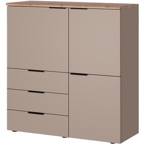 Highboard  Barolo ¦ grau ¦ Maße (cm): B: 110 H: 120 T: 43