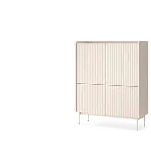 Highboard  Levant ¦ beige ¦ Maße (cm): B: 103,2 H: 126,2