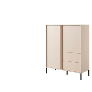 Highboard  Holen ¦ beige ¦ Maße (cm): B: 103 H: 123