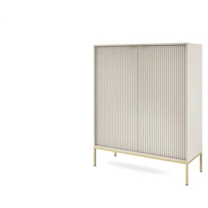 Highboard  Nova ¦ beige ¦ Maße (cm): B: 104 H: 125