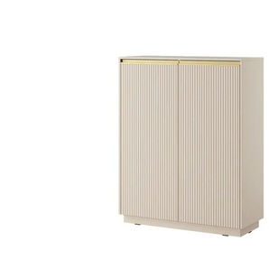Highboard - beige - Materialmix - 103,5 cm - 127 cm | Möbel Kraft